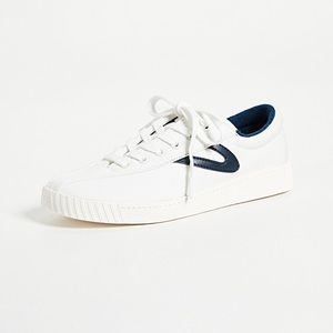 Tretorn Nylite Plus Sneakers white/blue 9.5